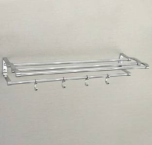 deeplax TOWEL RACK/TOWEL HOLDER/TOWEL STAND/TOWEL HANGER/TOWEL BAR/TOWEL ROD/TOWEL BAR ROBE STAINNY 18 INCHES (1.5 FEET) CHROME FINISHED SILVER Towel Holder