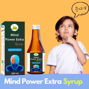MInd power Extra Brain Tonic Syrup | Rejuvenates your mind | Relieves Stress and Anxiety | Boosts Memory - 200 ml