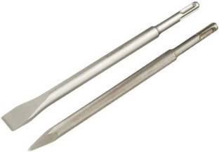 DUMDAAR 2 pc hammer bit set M shank 14mm length 250mm Electric Hammer Chisels For Concrete/Brick/Wall/Tile Slotting Drilling EXCELLENT BUILT QUALITY