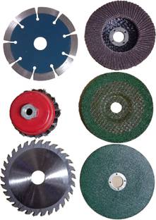 DUMDAAR Multi Purpose Polishing/Grinding / Cutting Combo Good Quality 4inch (Marble, Wood, Flap, Grinding and Metal) Cutting wheel and 3inch Cup Brush Set