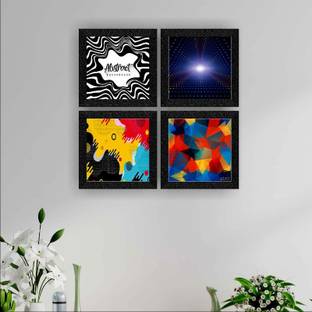 saf Set of 4 Framed Digital Reprint 19 inch x 19 inch Painting