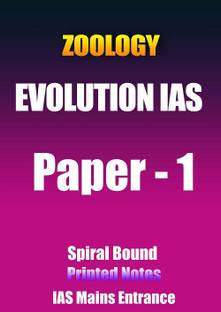 Paper-1 Zoology Optional Printed Notes By Evolution IAS For Mains Entrance