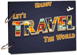 BPDESIGNSOLUTION Travel in World Scrap Book Photo Album Size 8.5x6 inch 20 sheet Theme,  Scrapbook Kit