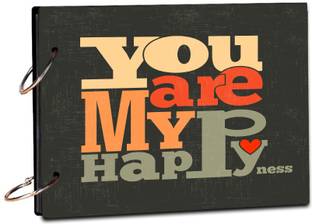 BPDESIGNSOLUTION You are My Happiness Scrap Book Photo Album Size 8.5x6 inch 20 sheet Theme,  Scrapbook Kit