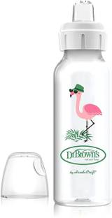 DR. BROWN’S New Option + Sippy Spout Baby Bottle, 8 Ounce, Flamingo