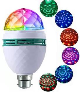 Hiru Rotating Crystal Magic Light Night Lamp- Party/Home Decoration Multi Color LED Single Disco Ball