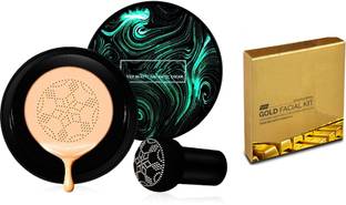 SUPER Air Cushion CC Cream Mushroom Head Foundation, SuperThinker Moisturizing BB Cream Makeup Long Lasting Matte Concealer Foundation