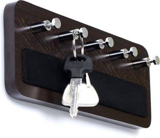 BLUEWUD Skywood Wall-Mount Key-Chain Holder, Key Organizer, Stand, Wood Key Holder