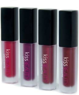 Kiss Beauty Matte Minis Red Edition Liquid Lipstick Set of 4