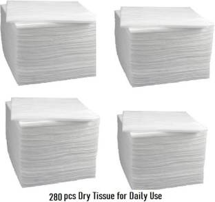 आशनी पेपर नैपकिन ड्राई टिशू - 280pcs डेली यूज़ के लिए सफेद नैपकिन