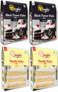 Maayka - Ek Atoot Rishta Vanilla Cake Mix & Black Forest Cake Mix(800gm) 800 g