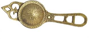 Real Craft Brass Kajrota Kajal Dani,Kajal Pati,for Baby and Women,set of 1 Decorative Showpiece  -  12 cm