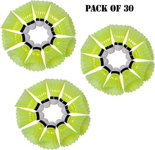 raj enterprises 30 shuttles combo Nylon Shuttle  - Green