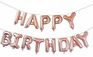 Craftcape HBD Foil Balloons Banner