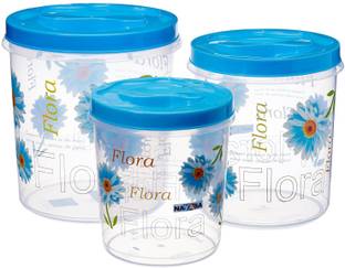 NAYASA Plastic Grocery Container  - 15.5 L, 10 L, 7 L