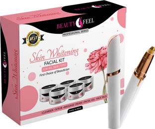 Beauty Feel Professional Skin Whitening Facial kit With Flawless Brows For Hair Removal & Natural Skin Glow
