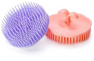 MANAKA Portable Pocket Hair Comb Set on your Fingers Small Round Hair Brush ,Shampoo Brush ,Scalp Massage Comb (set of 2)
