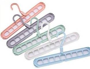 neev creation Plastic Trousers Pack of 5 Hangers For  Trousers