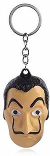 gtrp Money Heist Dali Mask Face Keychain Bella Ciao | La Casa De Papel Keychains Key Chain