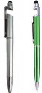 menaso Best Buy 3 in 1 Ballpoint Function Stylus Pen with Mobile Stand Holder, Writing Pen,Screen Wipe for All Android Touchscreen Mobile Phones and Tablets Stylus Mobile Holder