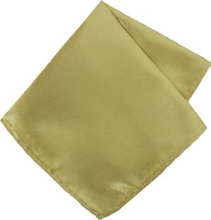 LEONARDI Solid Poly Satin Pocket Square
