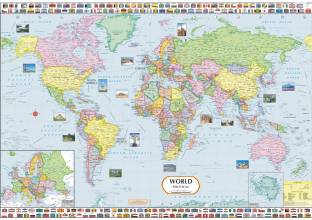 World Political Map Paper Print