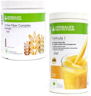 Herbalife Nutrition FORMULA 1MANGO FLAVOU WITH ACTIVE FIBER COMPLEX SET OF 2 Protein Shake