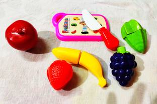 FLYmart Cut the fruit Set with Plate | Fruit Cut |Slice the fruit |Pretend Toy Role Playing Master Chef For kids Fruit cutter set | Premium Fruit cut Fruit Slice Toy game | Kitchen fruit cut role play set for kids | Kitchen Role, Restaurant Role Pretend play toy for Kidszza Toy Set from Cut the Fruit Series for Kids | Cut The Pizza Set (Medium) For Kids | Pretend Toy Role Playing Chef For kids Pizza Set Cutter | Pizza Burger Fast food Set , Kitchen Role, Restaurant Role Pretend play toy for Kids