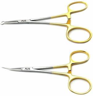 alis Vasectomy Kit NSV Instruments Set Vasectomy Fine Forceps and Ring Forceps Set (IMP NSV SET) Scissors