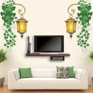 WALLPIK Ivy – Plant – Antique – Lamps – Lights – Creative - Colorful - Decorative - Wall Sticker - WP039