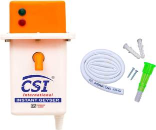 CSI INTERNATIONAL 1L INSTANT WATER PORTABLE HEATER GEYSER SHOCK PROOF PLASTIC BODY WITH INSTALLATION KIT 1 YEAR WARRANTY 1 L Instant Water Geyser