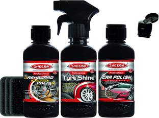 sheeba Liquid Car Polish for Dashboard, Tyres