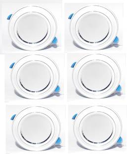 Brightstar 9 WATT Pack of 6 White Colour Conceal Light Downlight Ceiling Light Recessed Ceiling Light Ceiling Lamp