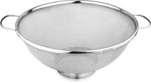 SEGOVIA Stainless Steel Mesh Straine|Colander with side Handle 26cm Strainer