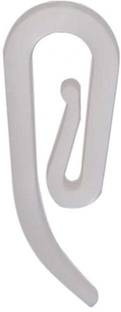 VicTac White PVC Fish Hook ring for M Track Curtain Channel Curtain Ring with Hook