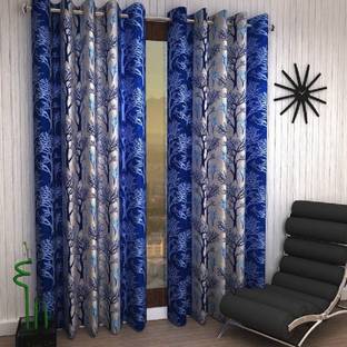 Kingly Home 214 cm (7 ft) Polyester Room Darkening Door Curtain (Pack Of 2)
