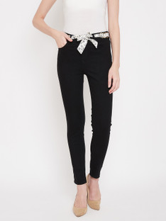 MADAME Regular Women Black Jeans - Buy 