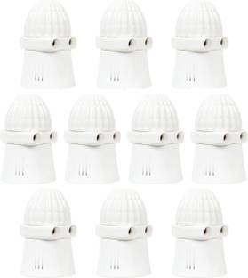 CONA 2286 Bulb Holder Parallel Adapter with Plug and Light Socket, Multi Parallel Holder, White Plastic Light Socket