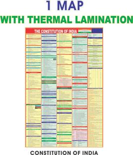 ENGLISH CONSTITUTION CHART OF INDIA | Laminated English Chart | Map Size (23inch * 36inch) Paper Print| Best Useful for UPSC, SSC, IES and other competitive Exams. Paper Print