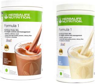 HERBALIFE NUTRITIONAL SHAKE MIX FORMULA 1 CHOCOLATE + KULFI FLAVOUR SET OF 2 PCS Protein Shake