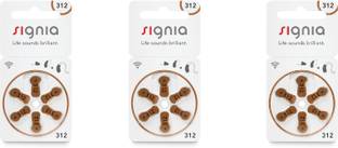 Signia Hearing Aid Battery 312- 18pcs 10966598 Stethoscope Case