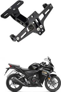 PRTEK Universal Motorcycle Fender Eliminator CNC Aluminum License Plate Bracket Fit A37 Bike Number Plate