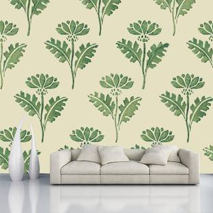 Decorative Production Vinyl Decorative Green Wallpaper