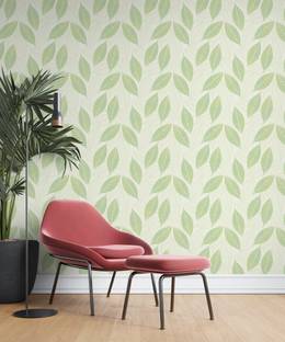 Unique Graphics Decorative Green Wallpaper