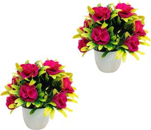 Litleo Set of 2 , Great For Home ,Office , Gift Artificial Plant  with Pot