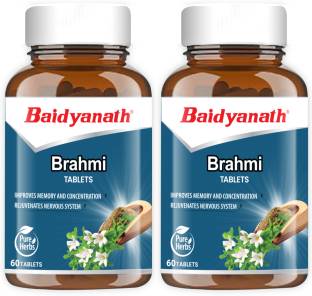 Baidyanath Brahmi Tablets | For Mind and Memory Wellness | Helps to handle life’s daily Stress and Anxiety | Rejuvenates Mind & Body |