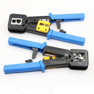 VIBOTON RJ45 Crimper Hand Network Tool Pliers Cat5 Cat6 8p8c Cable Stripper Pressing Clamp Tongs Clip Multi Function Crimper Cable Stripper Manual Hydraulic Crimper