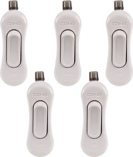 CONA 1451 Gold Hanging Bed Switch 6A/240V|Electric Switches|One Way Hanging Switch for Home, Office, Shop,etc 6 A One Way Electrical Switch