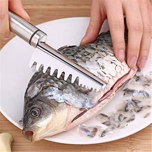SALUANA Kitchen Gadget Cleaning Skin Scraper Stainless Steel Fishing Cocina Tool Fish Scaler