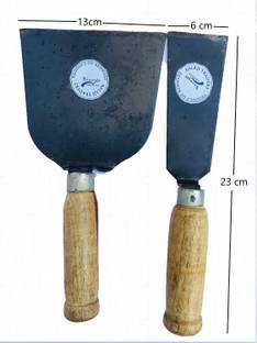 Kenware Desi Khurpi or Khurpa Heavy Duty - Rust Resistant Garden Tool for Quicker Work - Digs Through Rocky/Heavy soils - Trowel (Big-Small) Garden Tool Kit